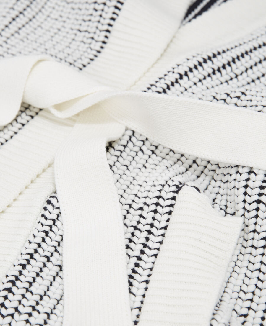 The Kooples F NAVY-BEIGE long cardigan