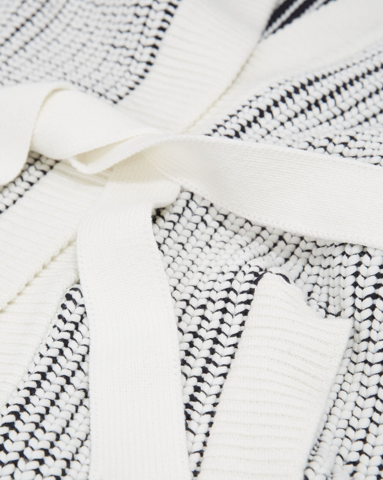 The Kooples FEMME NAVY-BEIGE cardigan long