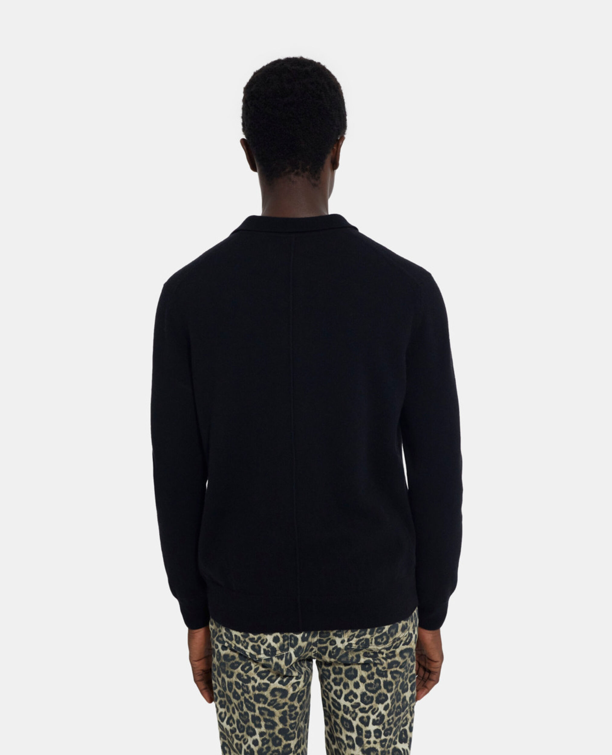 Black cashmere sweater, BLACK, hi-res image number null