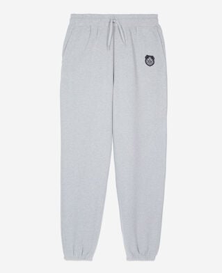 The Kooples MEN GREY MELANGE grey blazon tracksuit trousers