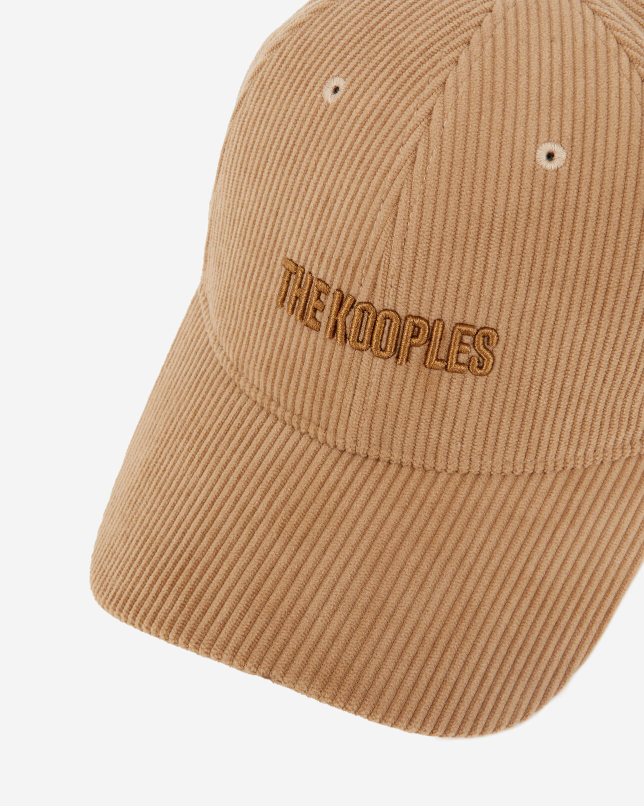The Kooples MIXED BROWN-BEIGE brown corduroy cap