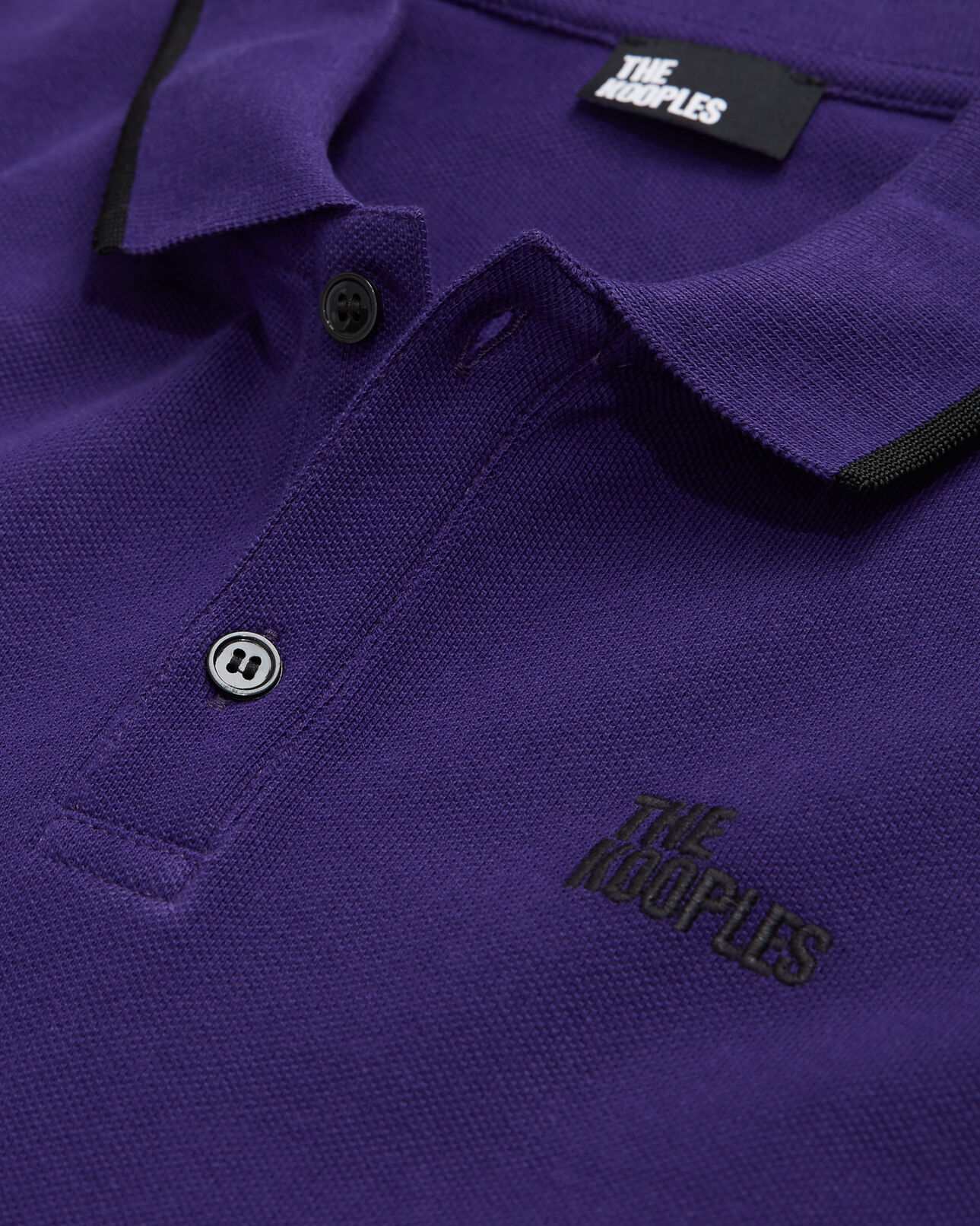 The Kooples HOMBRE PURPLE camisa polo logotipo violeta