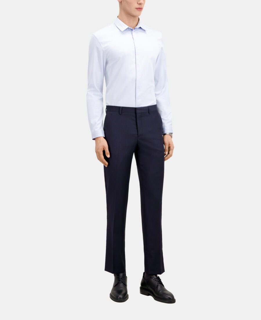 The Kooples HOMME NAVY pantalon de costume bleu marine en laine