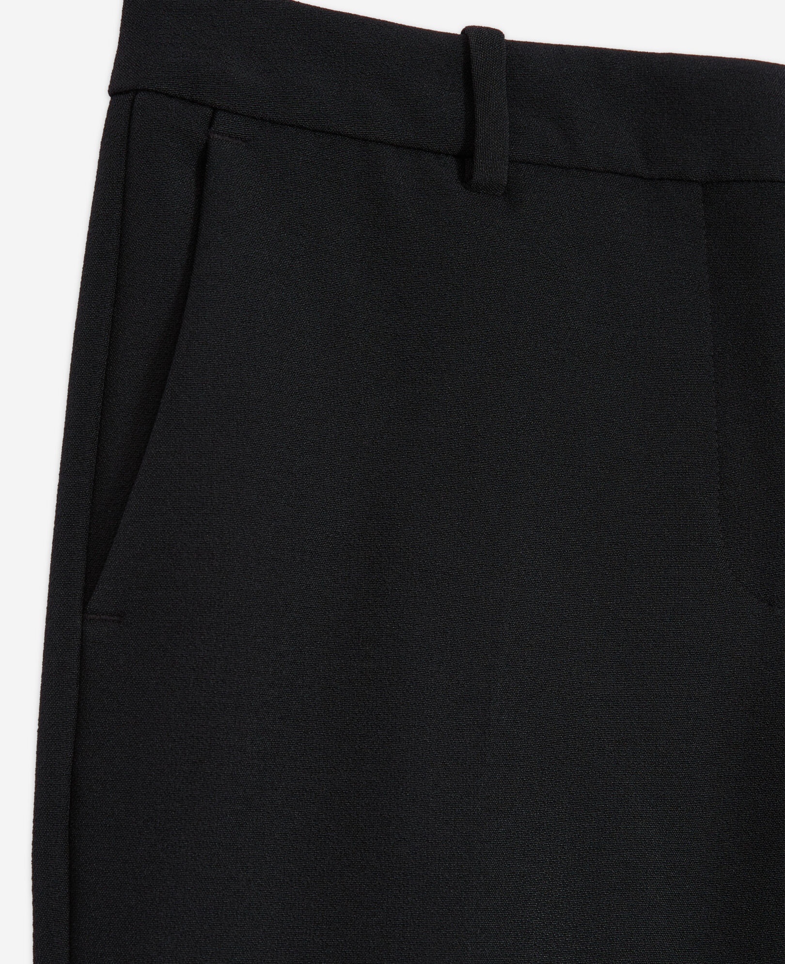 The Kooples WOMEN BLACK straight cut black crepe tailored pants