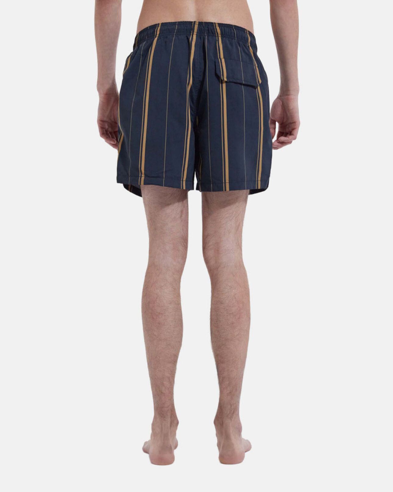 The Kooples MEN NAVY navy blue swim shorts with contrasting logo