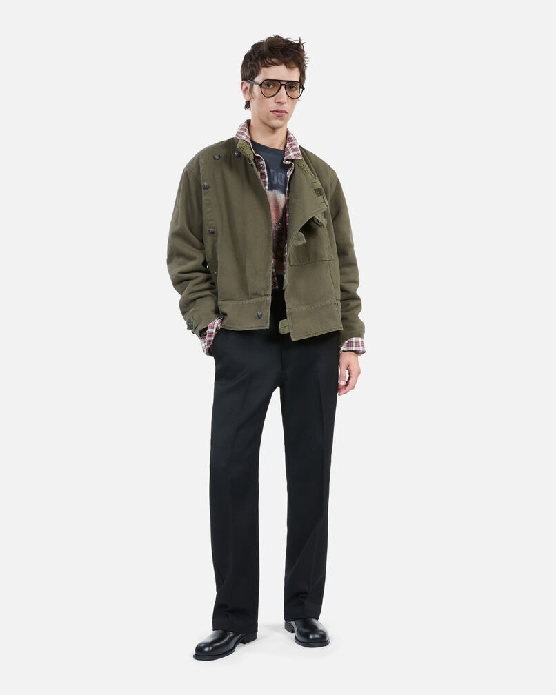 The Kooples HERREN OLIVE NIGHT khakifarbene jacke im offizierstil