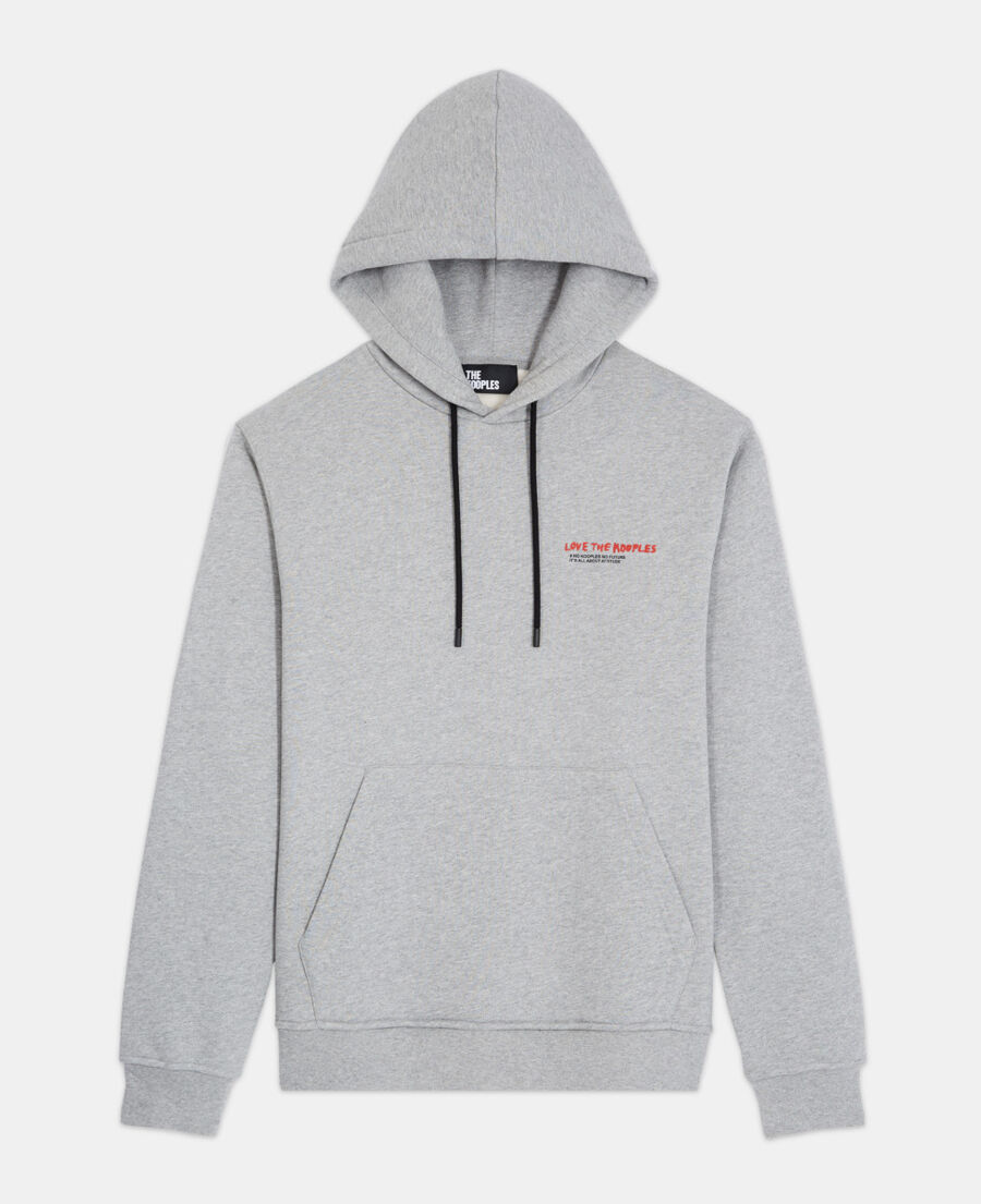 sweatshirt i love kooples gris