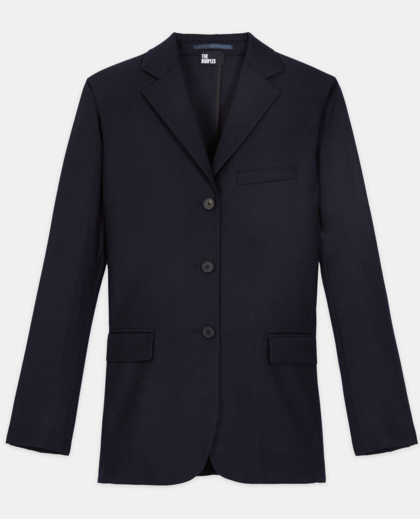 The Kooples F NAVY blue wool suit jacket