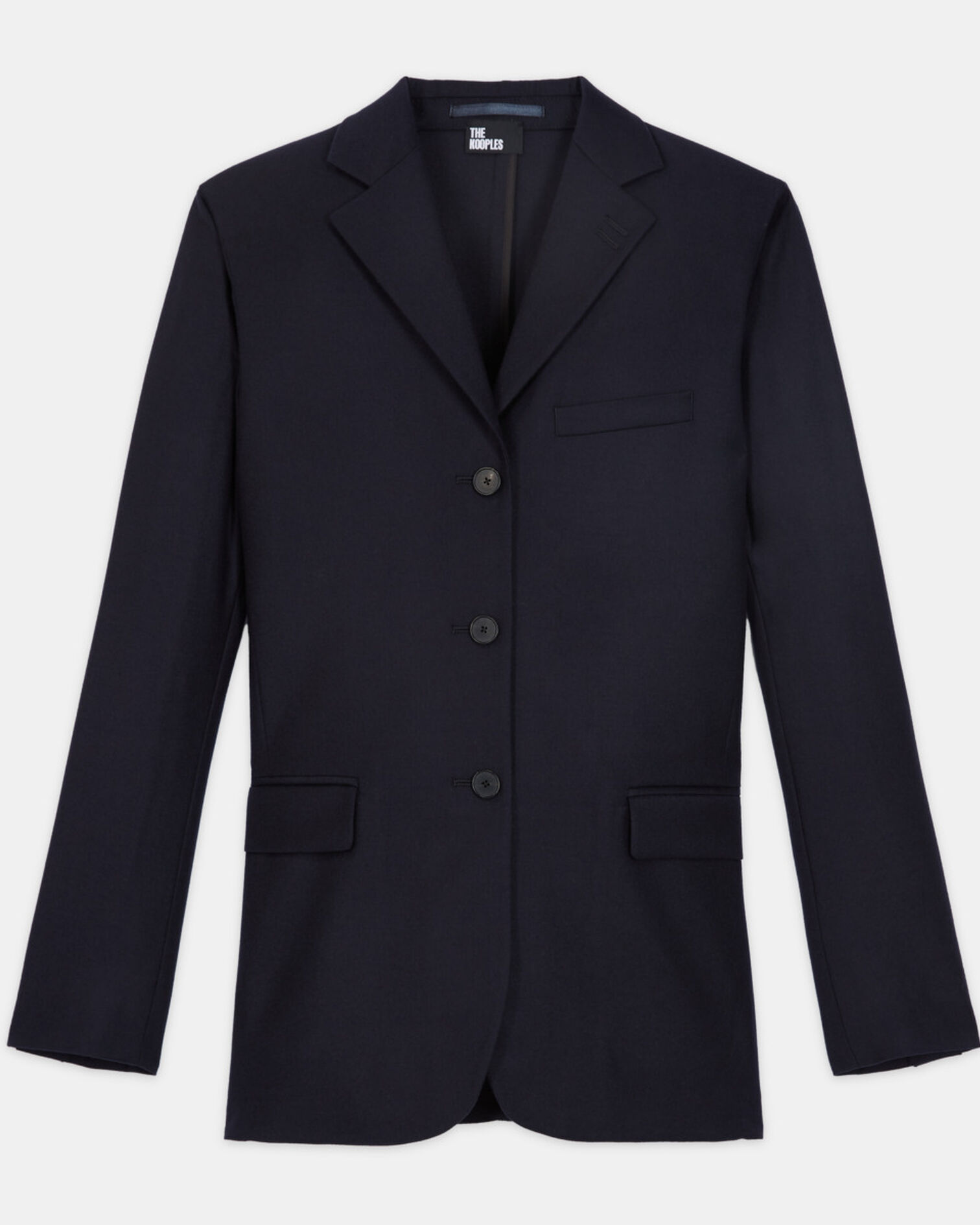 Blaue Anzugjacke aus Wolle, NAVY, hi-res image number null