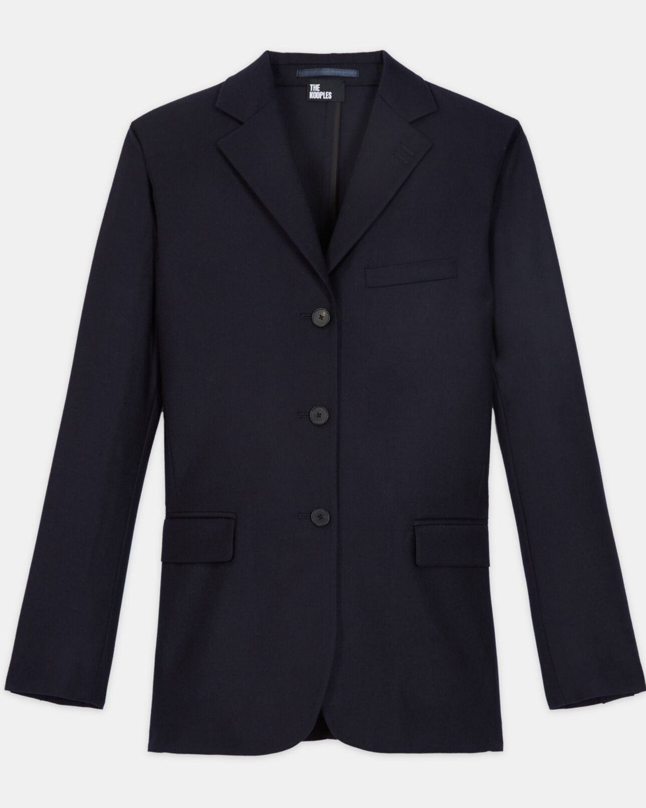 The Kooples DAMEN NAVY blaue anzugjacke aus wolle