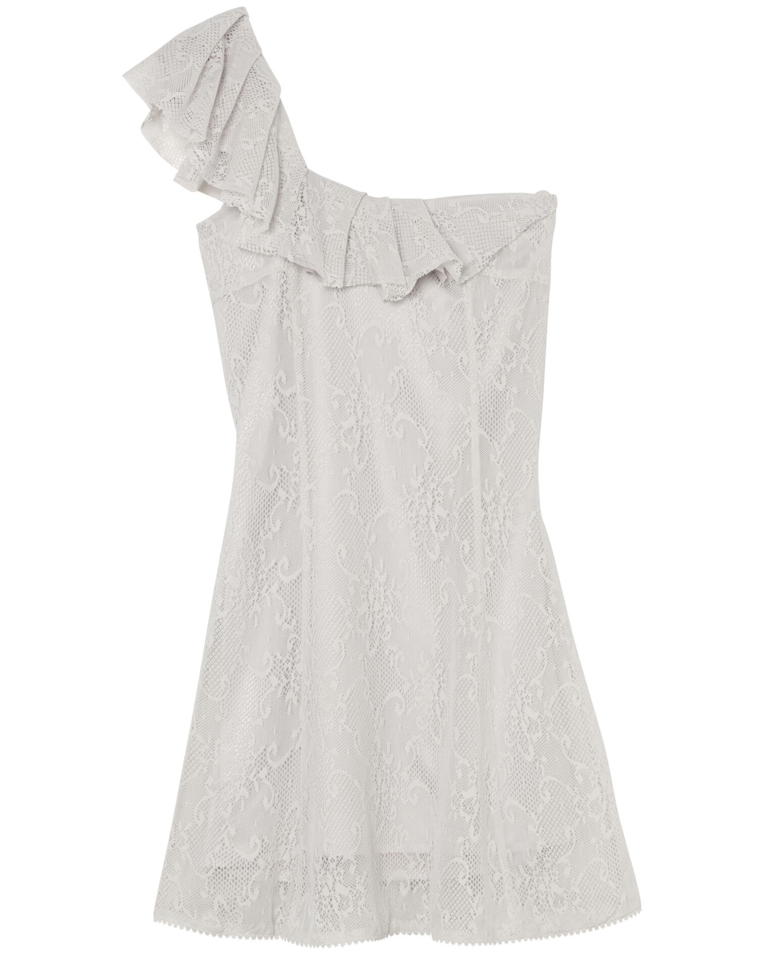Asymmetric lace dress, CREAM, hi-res image number null