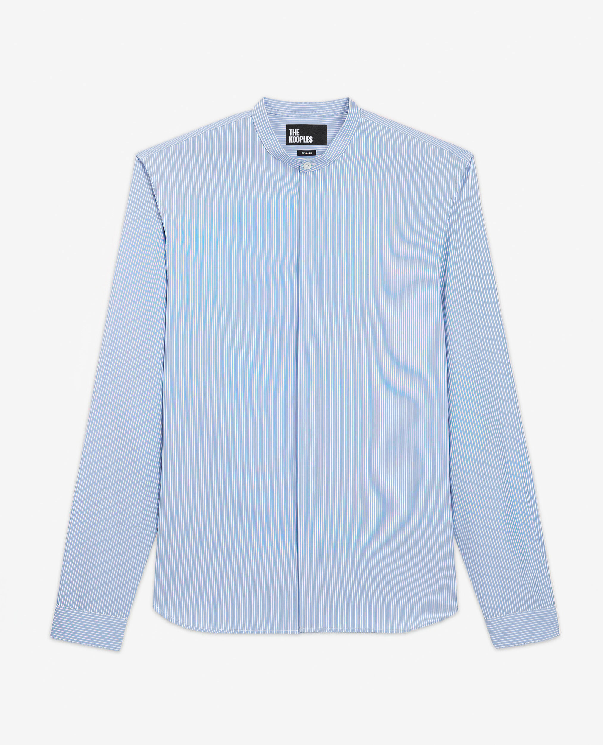 Chemise rayée bleue, WHITE / SKY BLUE, hi-res image number null