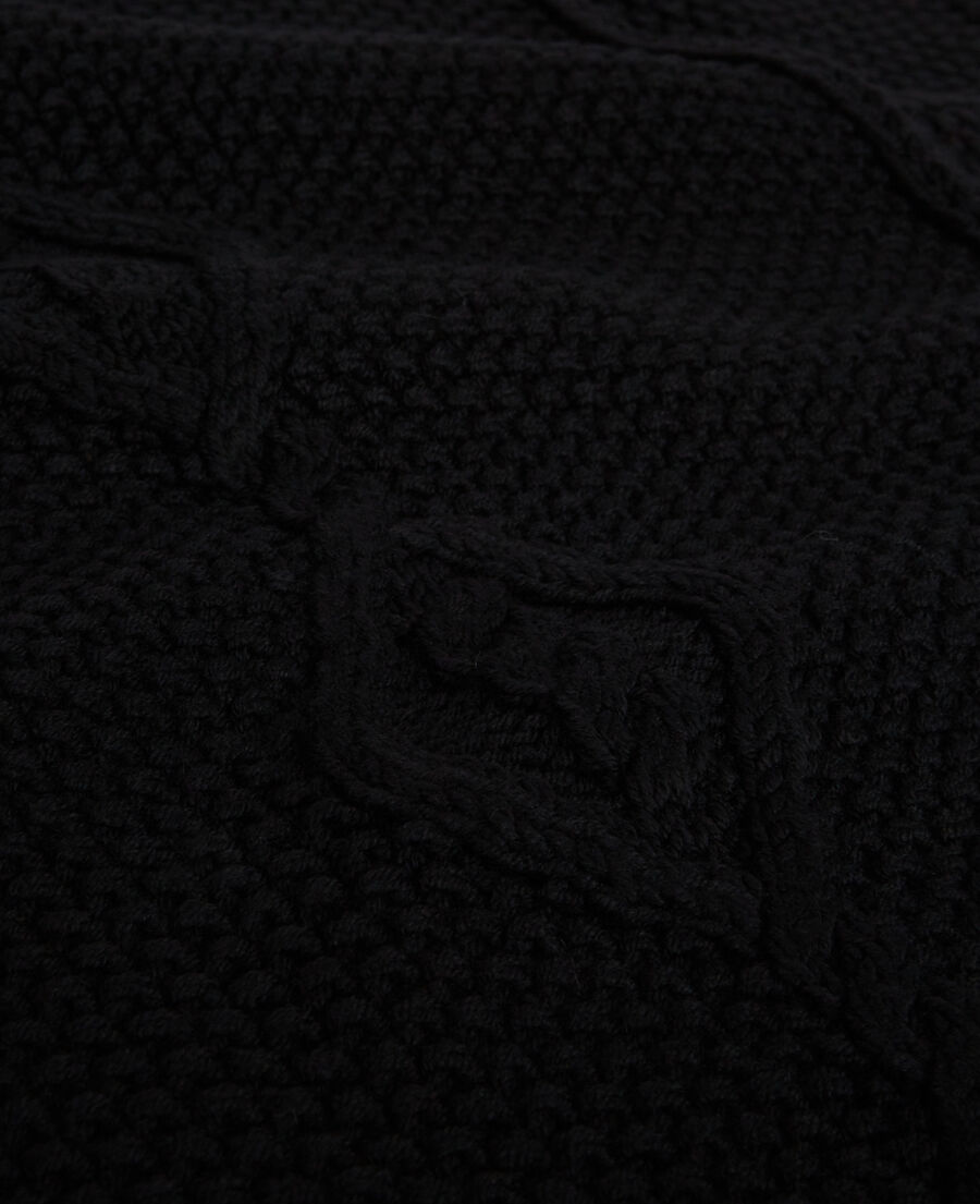 bufanda lana negra