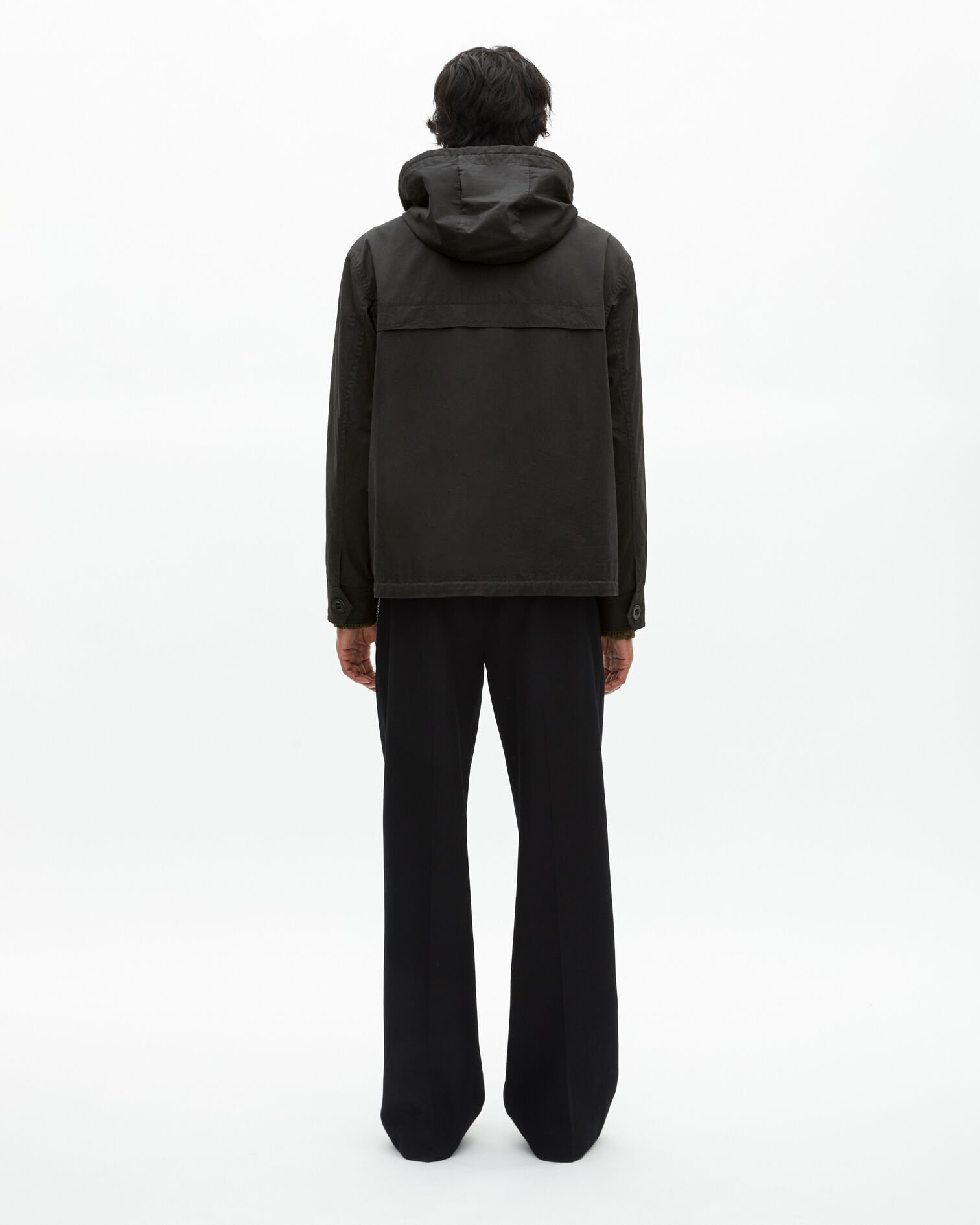 Parka courte à capuche noire, BLACK, hi-res image number null