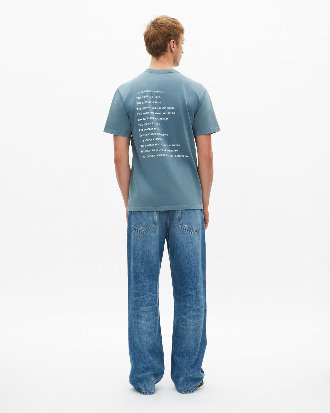 The Kooples HOMBRE BLUE GREY what is camiseta azul