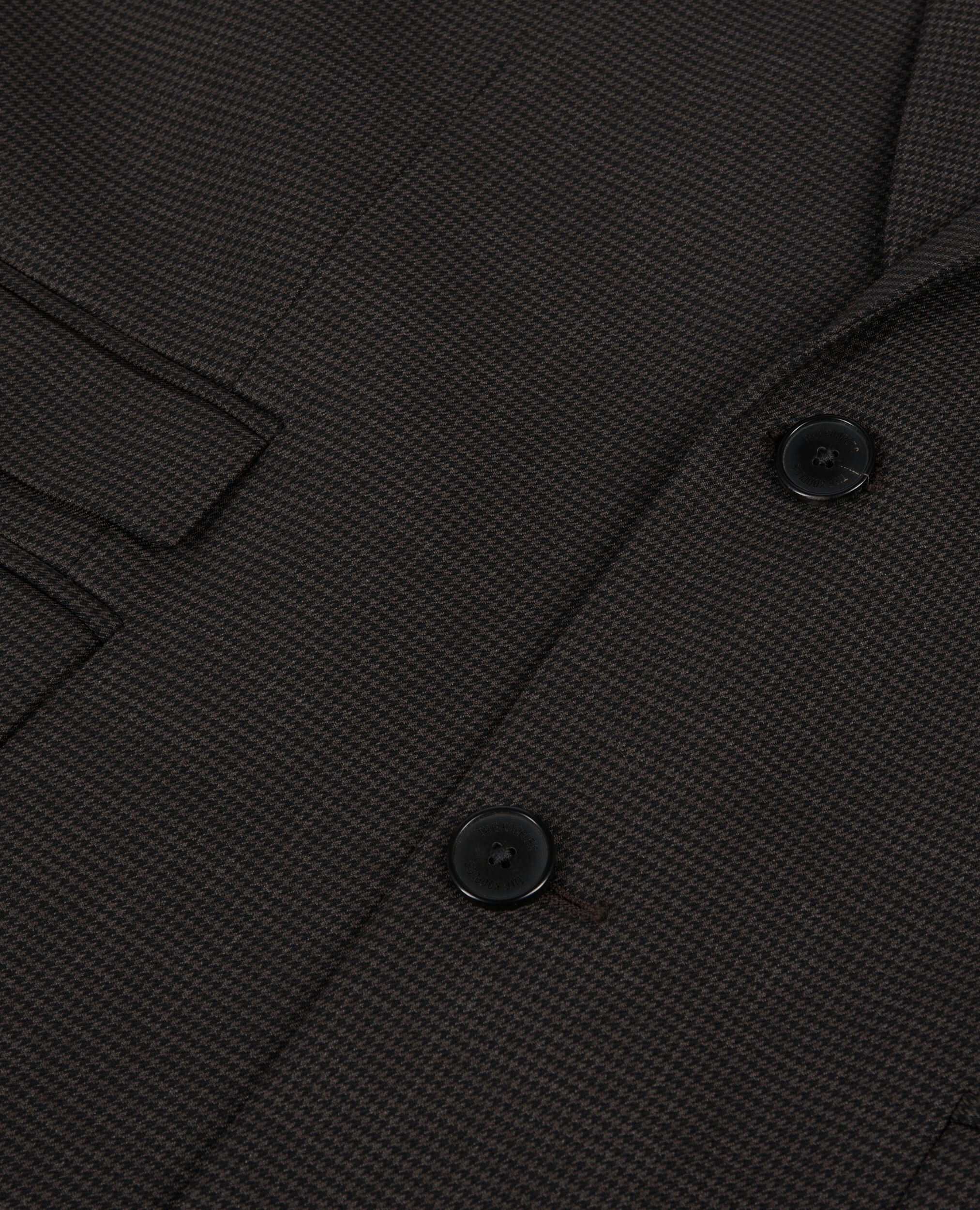 Brown houndstooth wool suit jacket, BROWN / BLACK, hi-res image number null