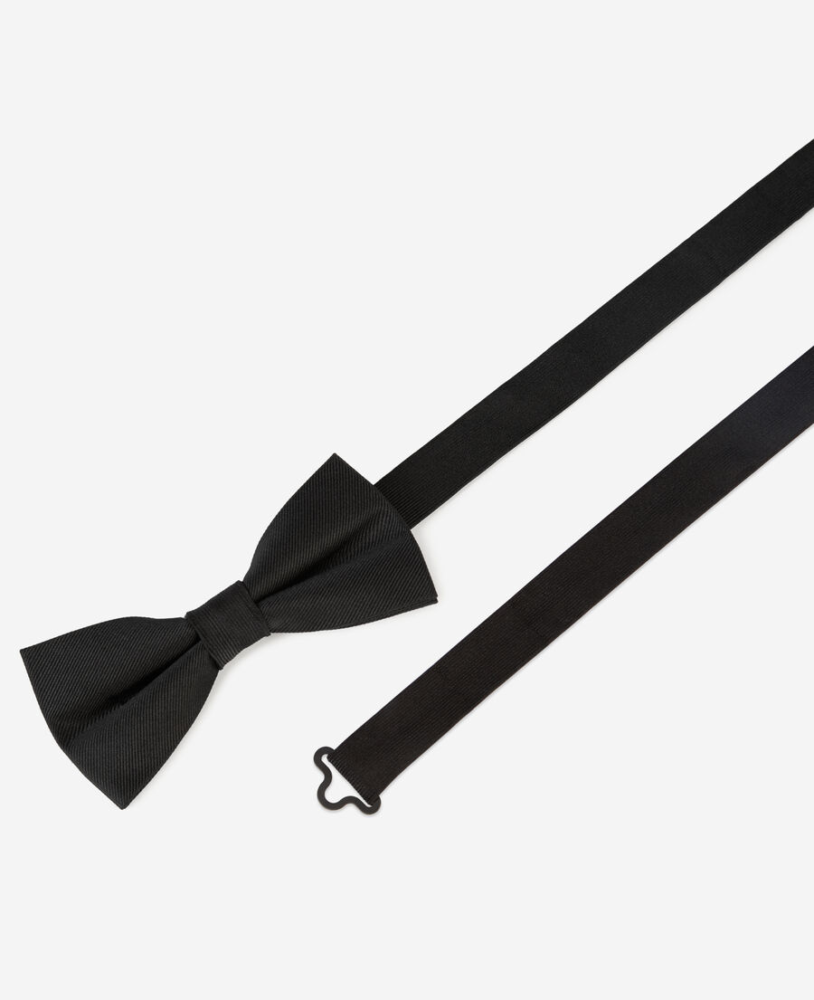 The Kooples HOMME BLACK n&oelig;ud papillon en soie noir