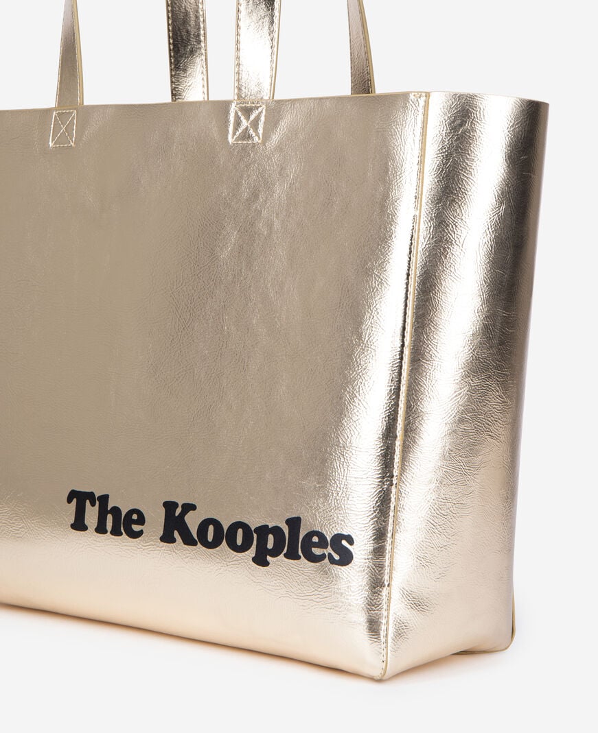The Kooples FEMME ANTIC GOLD sac cabas effet cuir doré