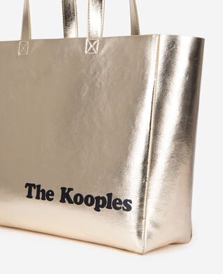 The Kooples FEMME ANTIC GOLD sac cabas effet cuir doré