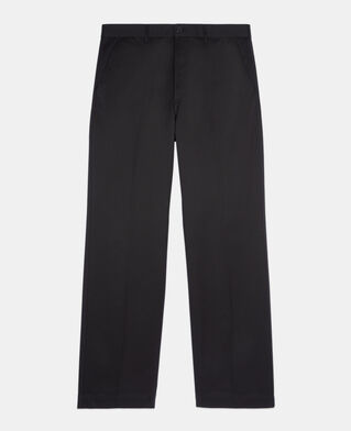 The Kooples MEN BLACK black cotton trousers
