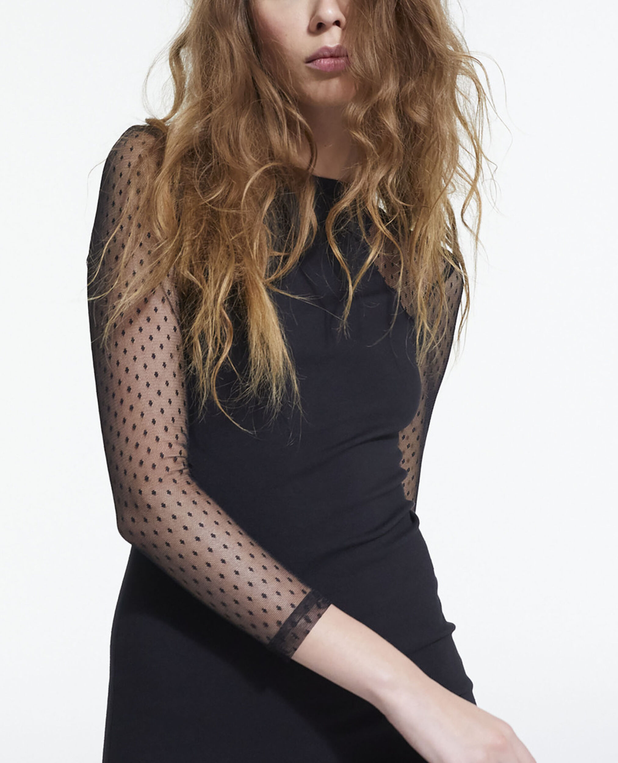 Short black dress, BLACK, hi-res image number null