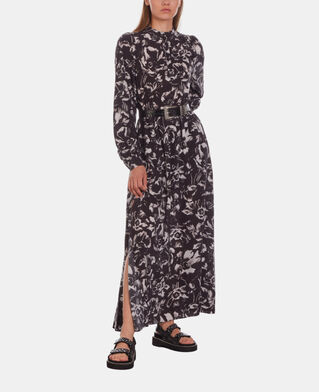The Kooples FEMME BLACK sandales plates en cuir noir avec chaîne et clous