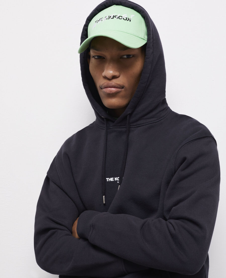 The Kooples UNISEX GREEN hellgrüne kappe mit „what is“-schriftzug