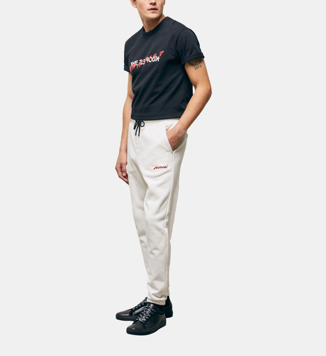Off white red store joggers