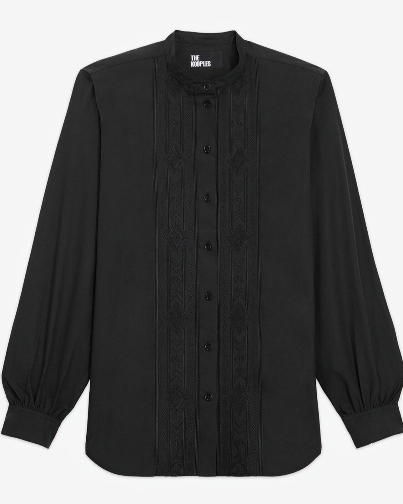 The Kooples FEMME BLACK chemise brodée noire