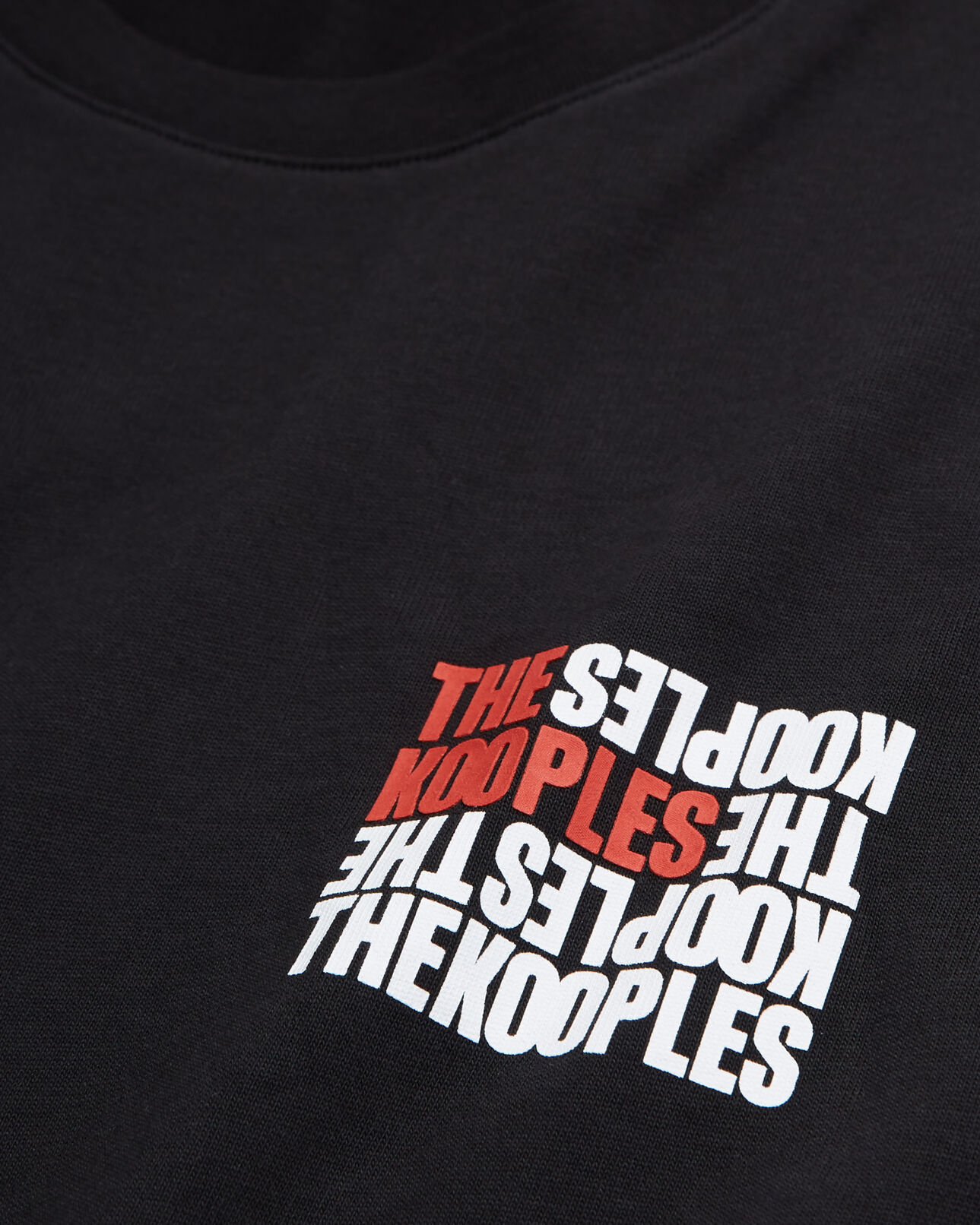 The Kooples HOMME BLACK t-shirt homme logo the kooples noir