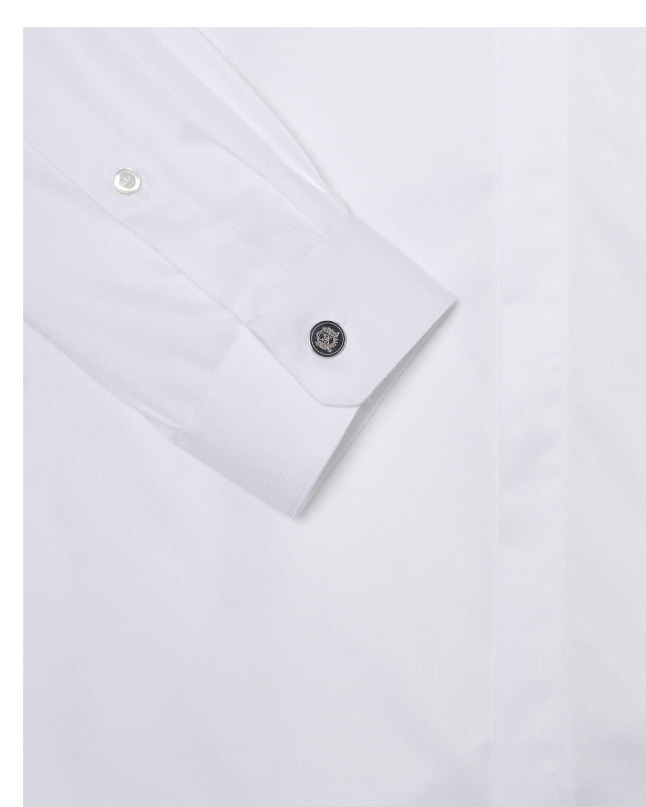 The Kooples HOMBRE WHITE plain cotton twill shirt