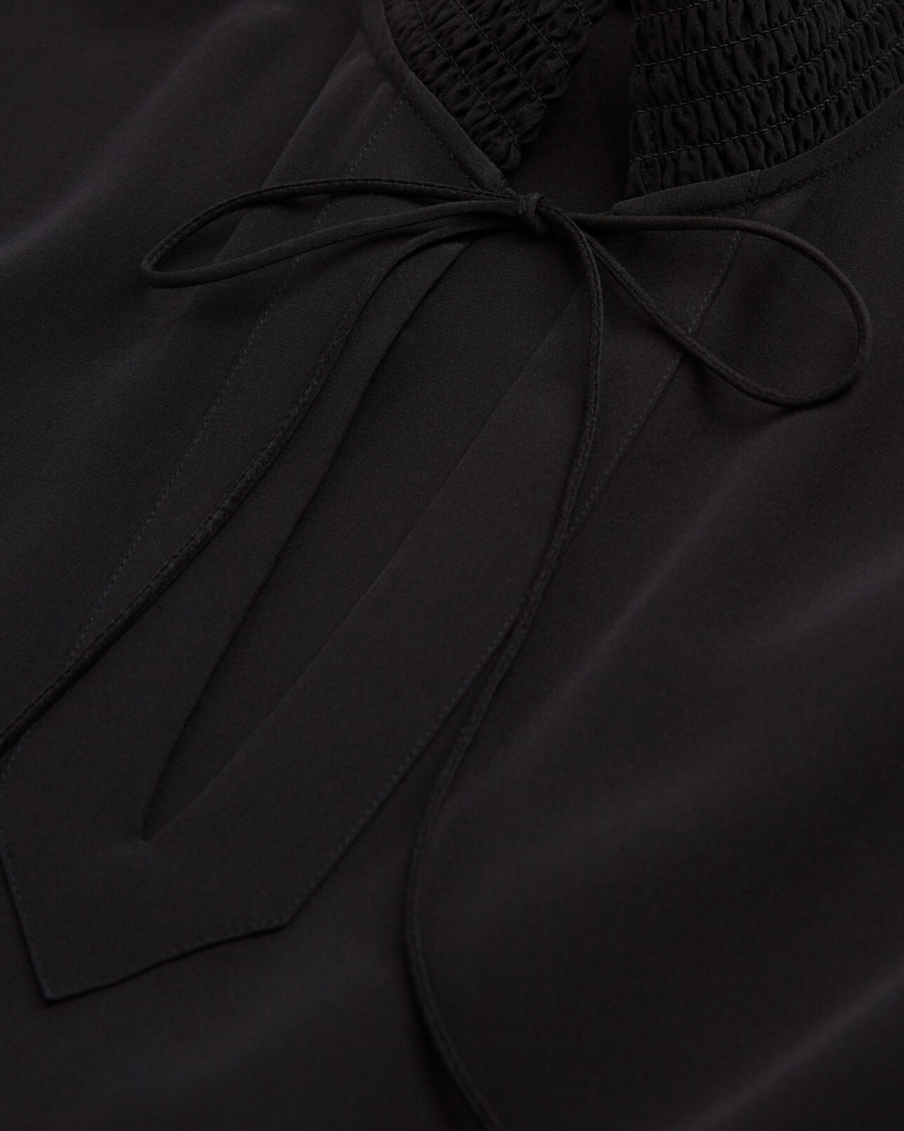 The Kooples DAMEN BLACK langes, schwarzes kleid aus seide