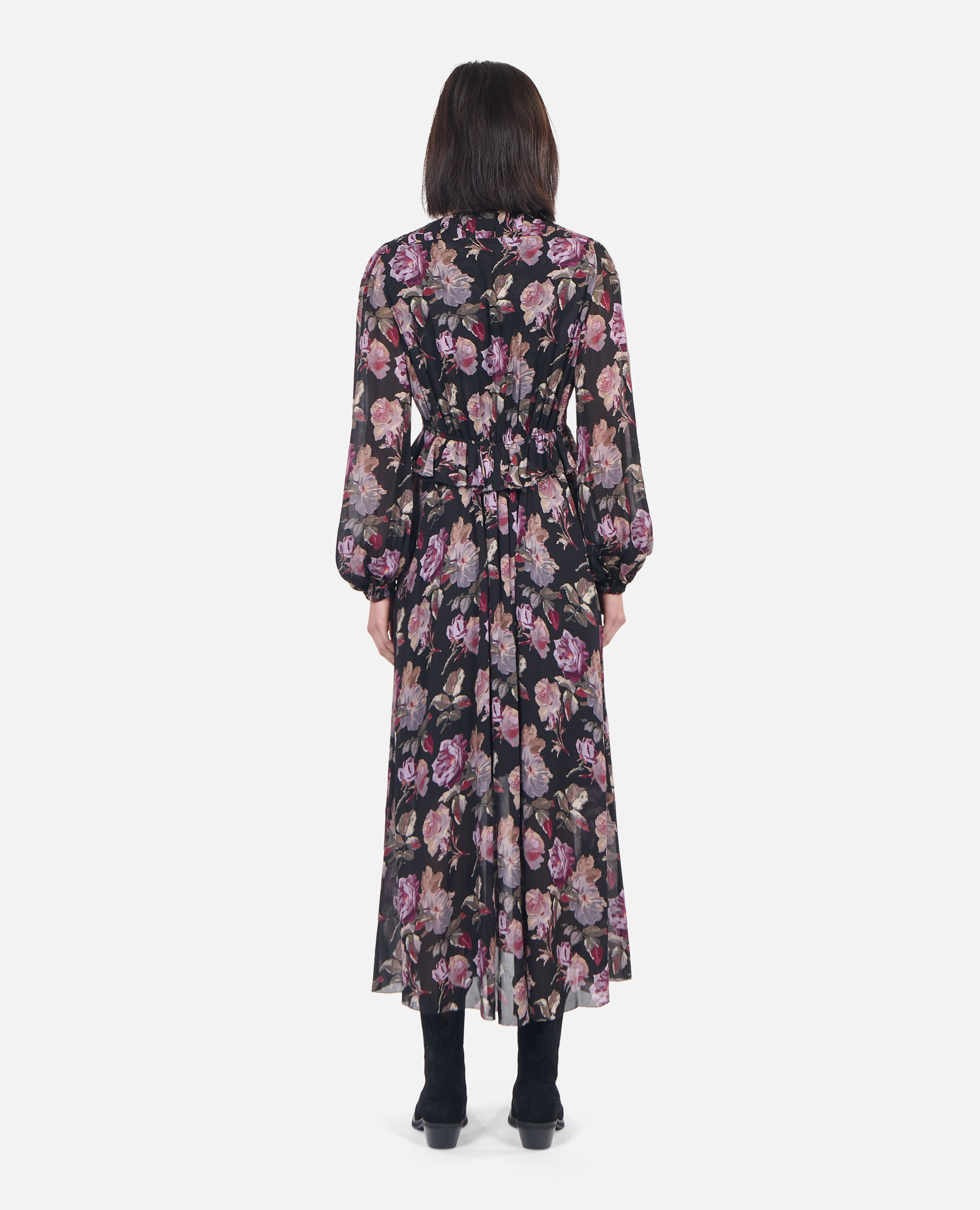 Long floral print dress The Kooples