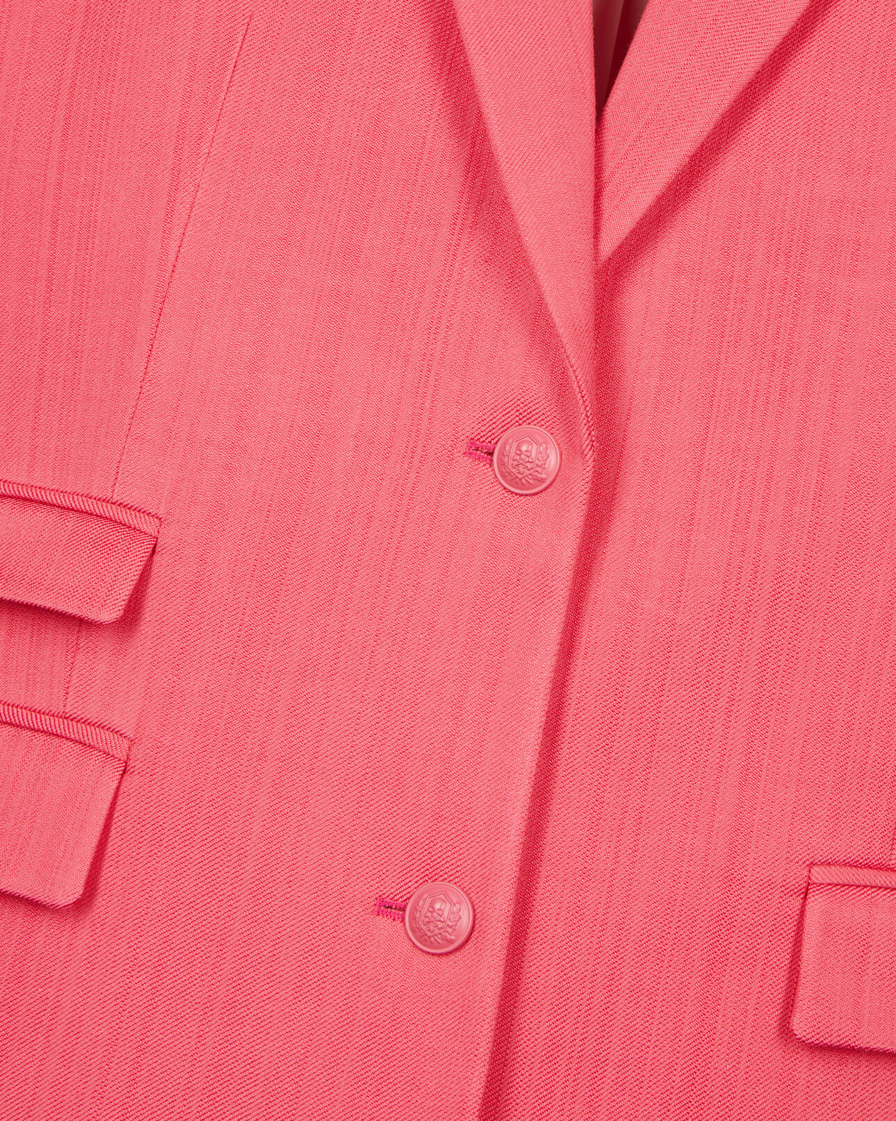 The Kooples WOMEN RETRO PINK fuchsia suit jacket