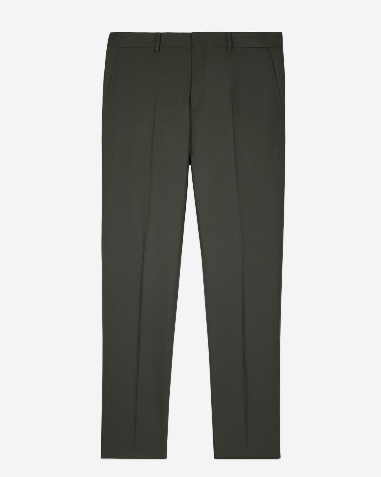 The Kooples HERREN KAKI khakifarbene anzughose aus wolle