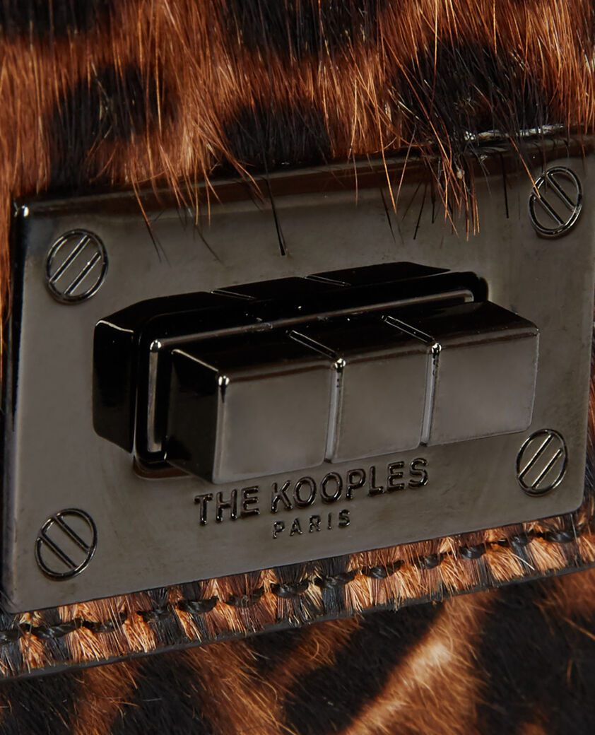 The Kooples WOMEN LEOPARD small emily bag in leopard print leather