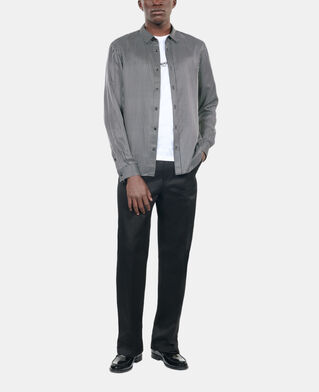 The Kooples MEN BLACK WHITE black and white striped shirt