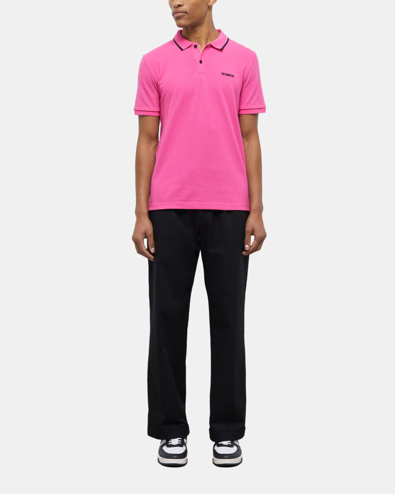 The Kooples HERREN PINK rosa poloshirt mit logo