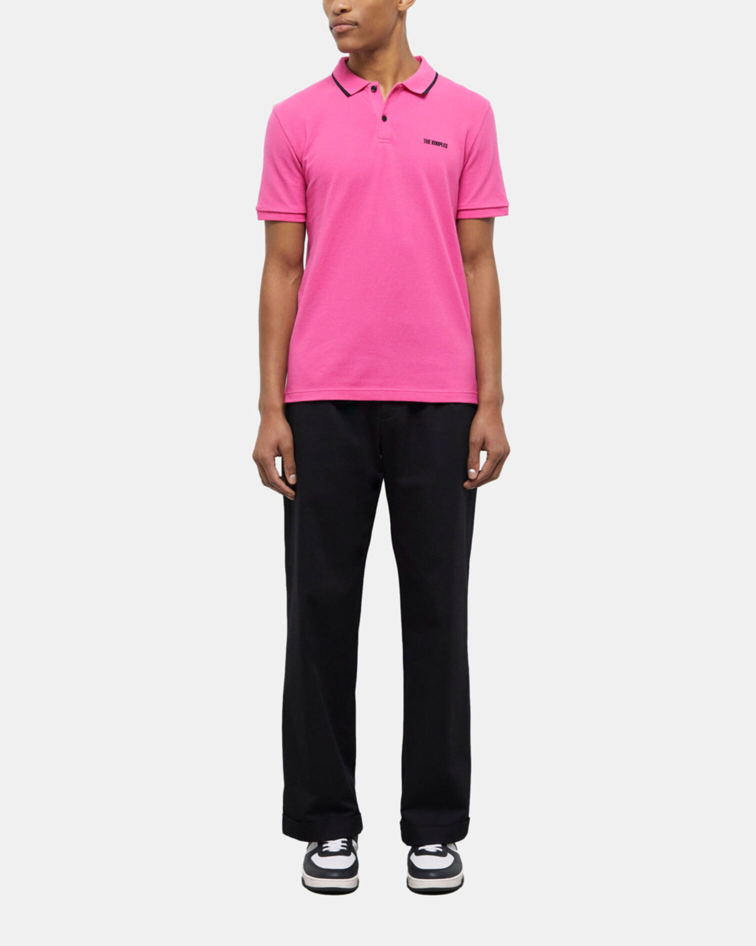 Rosa Poloshirt mit Logo, PINK, hi-res image number null
