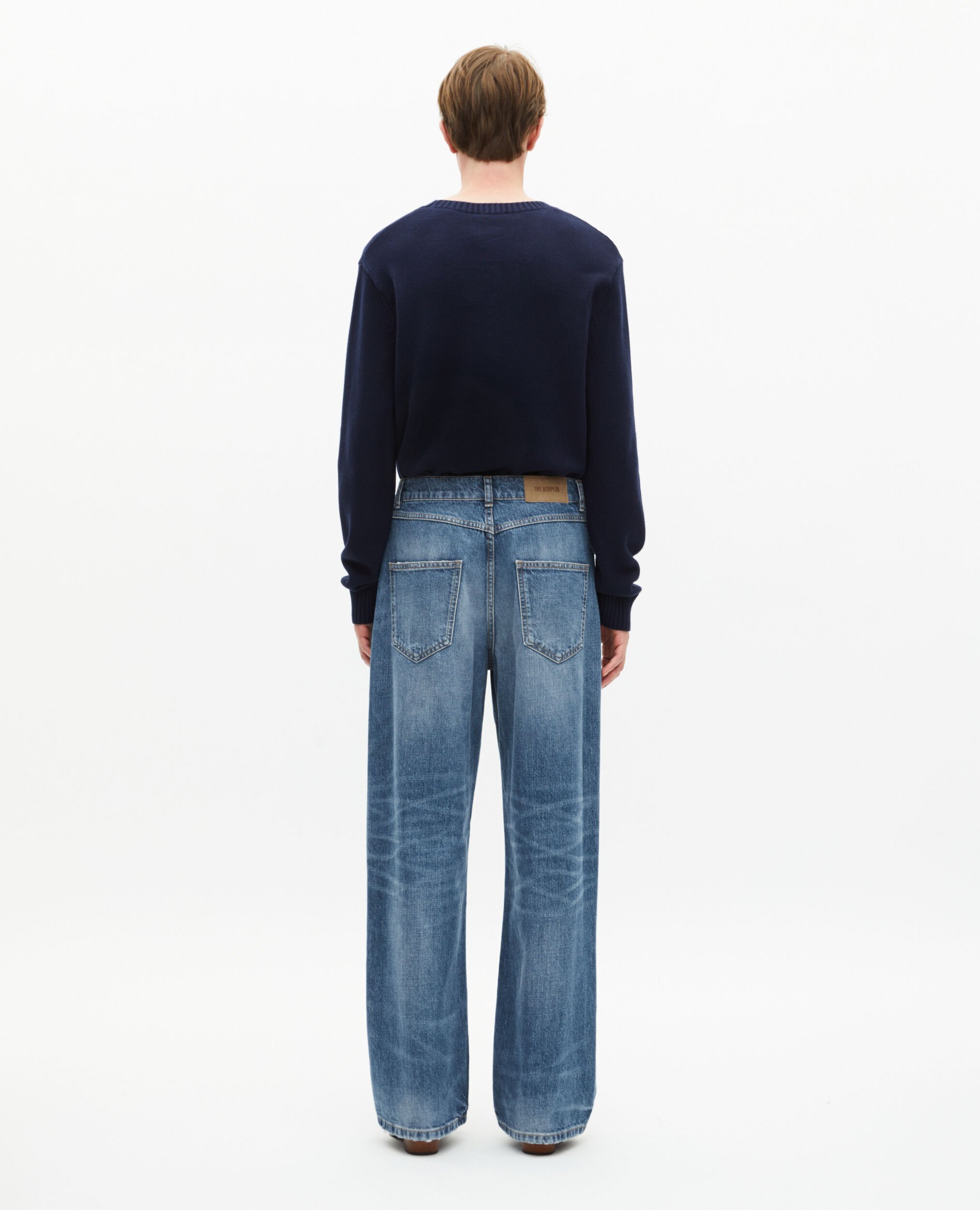 Blue baggy jeans, BLUE, hi-res image number null