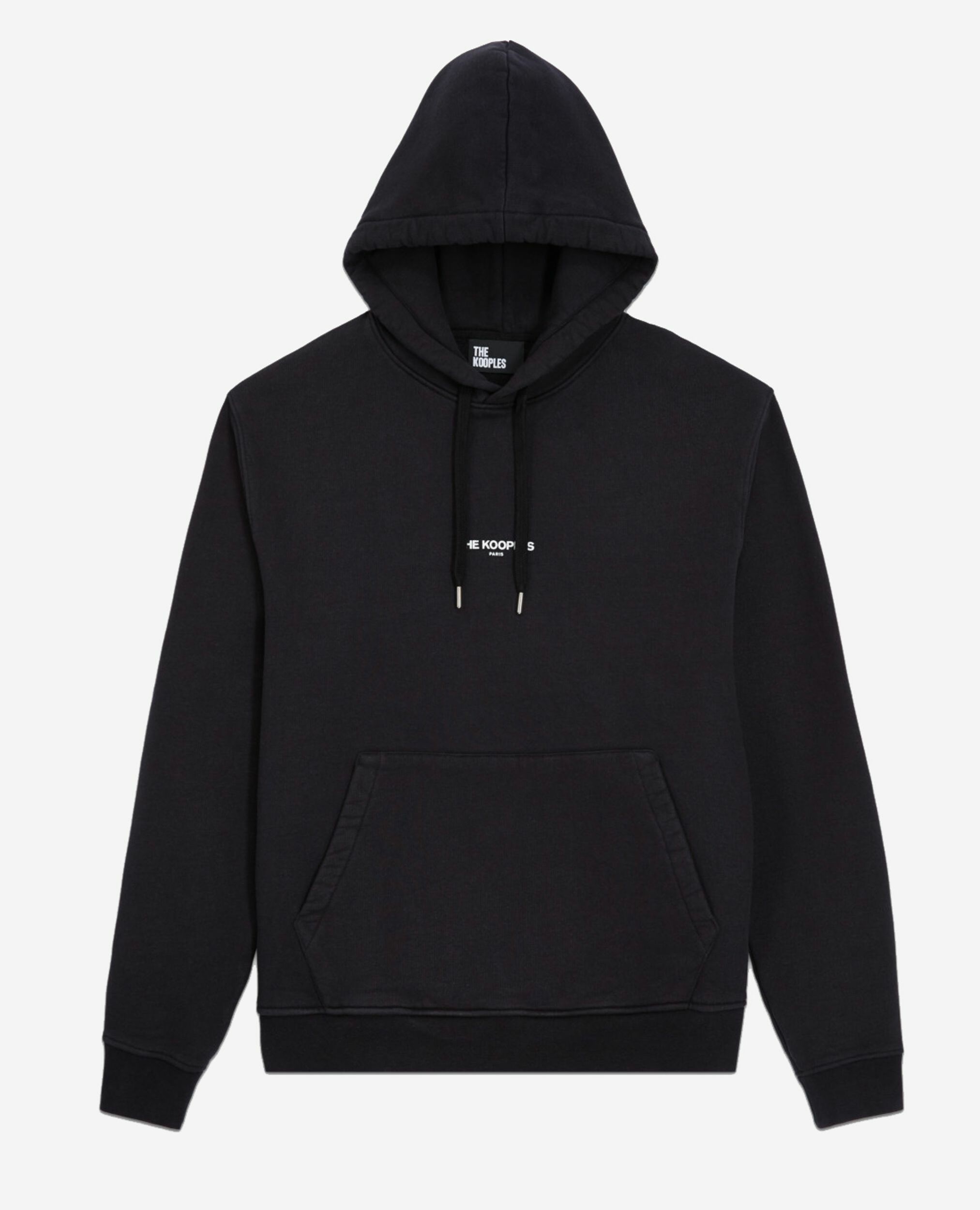 Sweatshirt à capuche Logo noir, BLACK, hi-res image number null