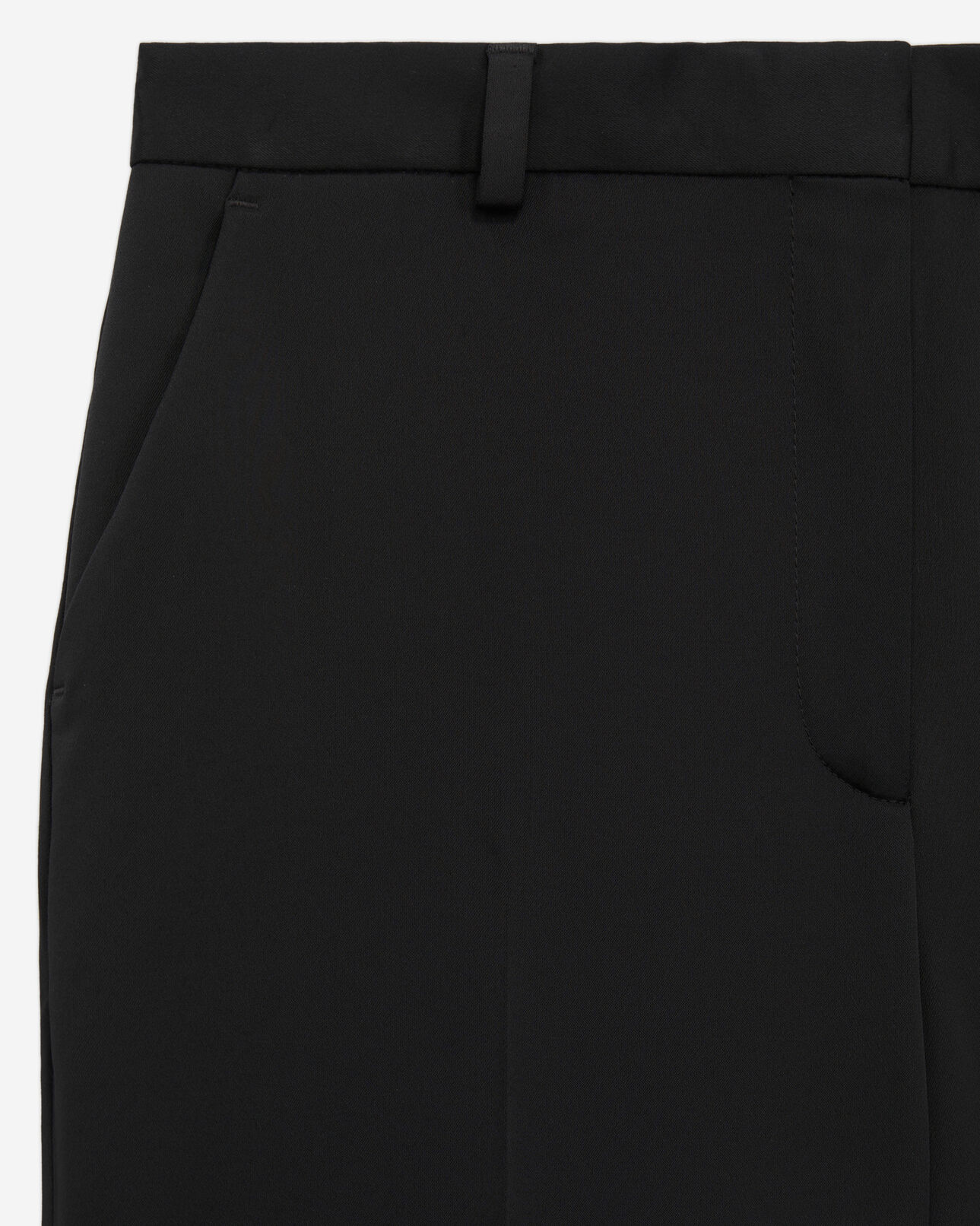 The Kooples FEMME BLACK pantalon tailleur noir satiné