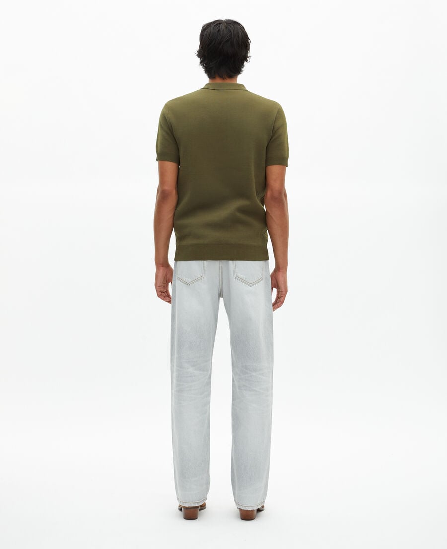 The Kooples H KAKI khaki knit sweater