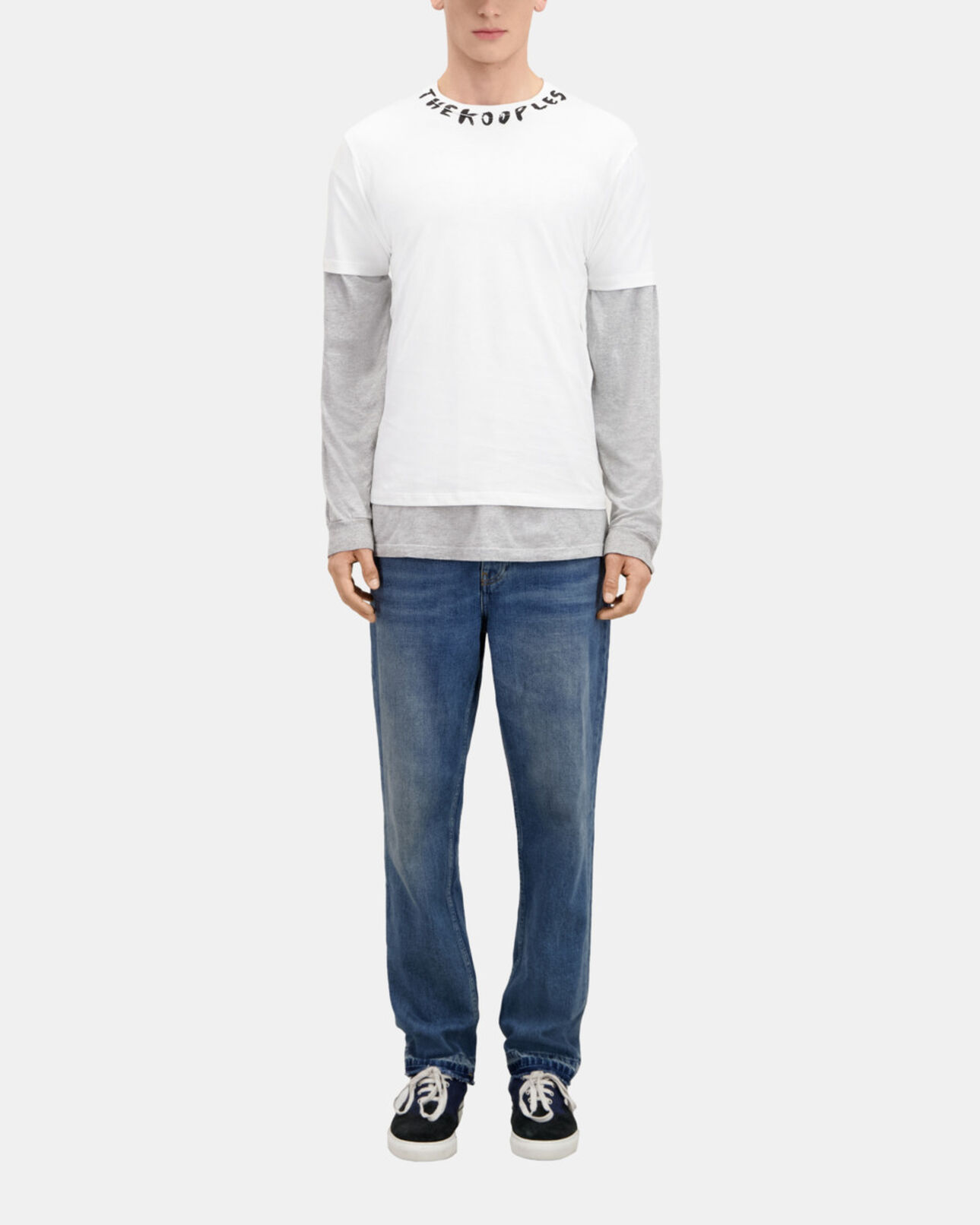 The Kooples HOMME WHITE t-shirt homme blanc avec logo