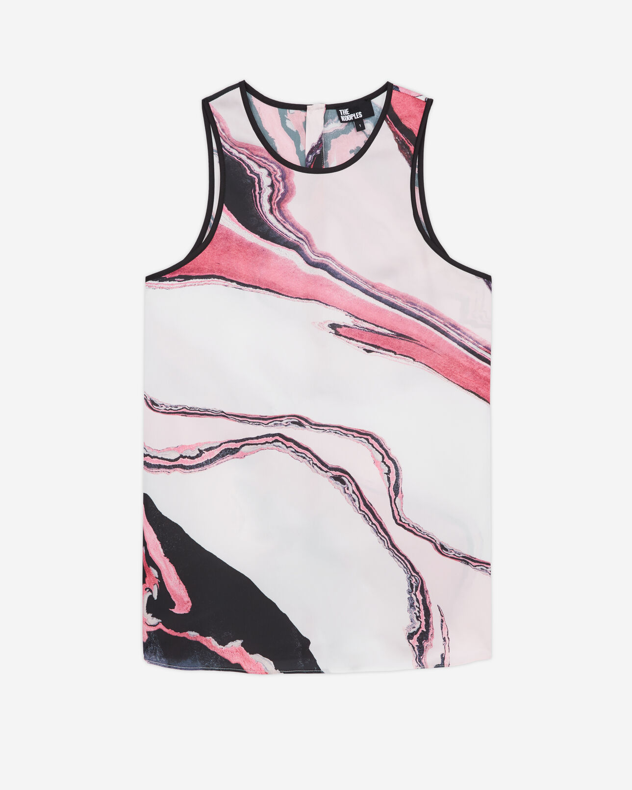 The Kooples FEMME WHITE PINK top imprimé
