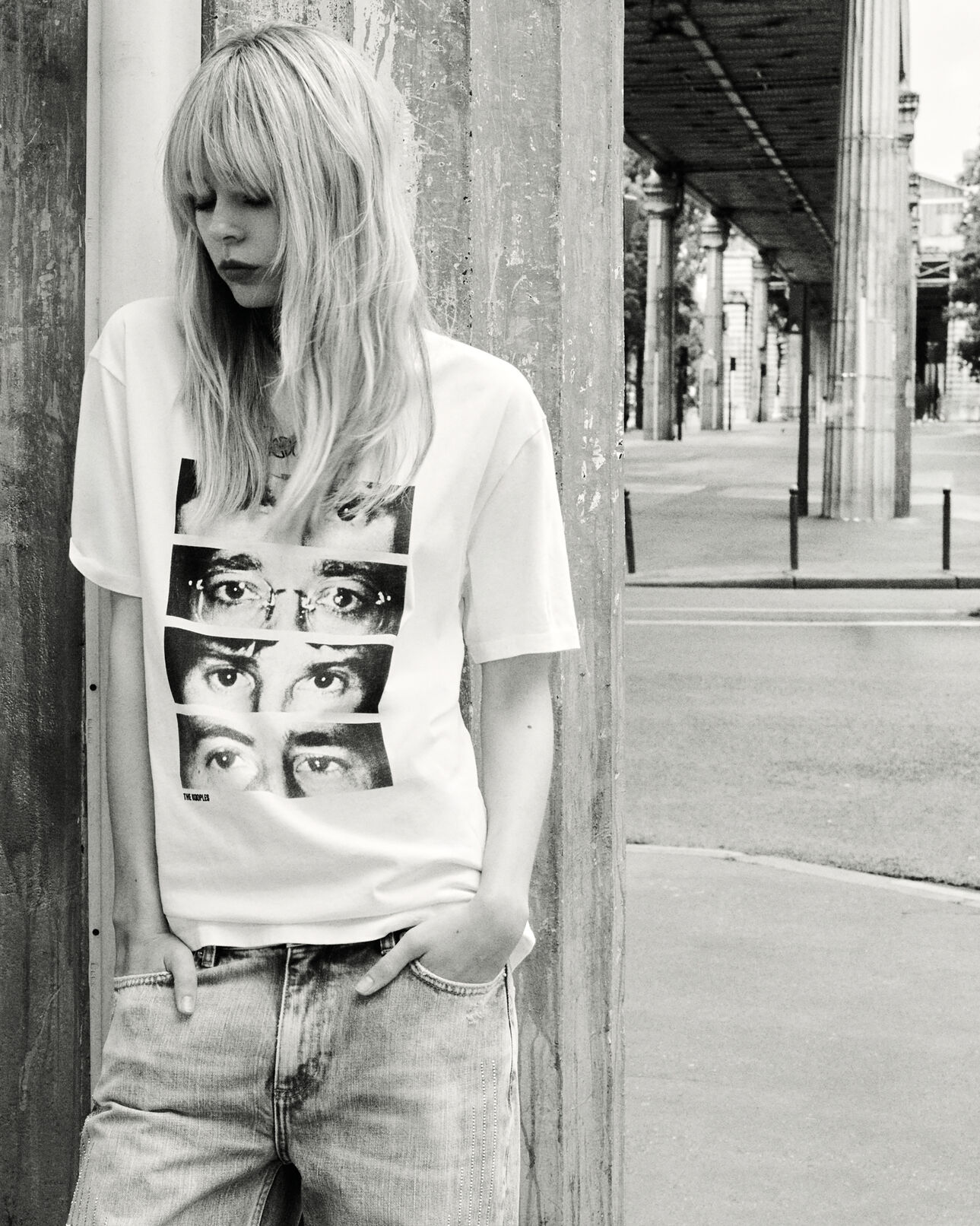 The Kooples MIXED ECRU the doors x the kooples ecru t-shirt