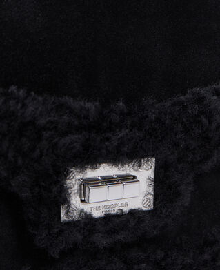 The Kooples FEMME BLACK sac emily small cuir su&egrave;de noir