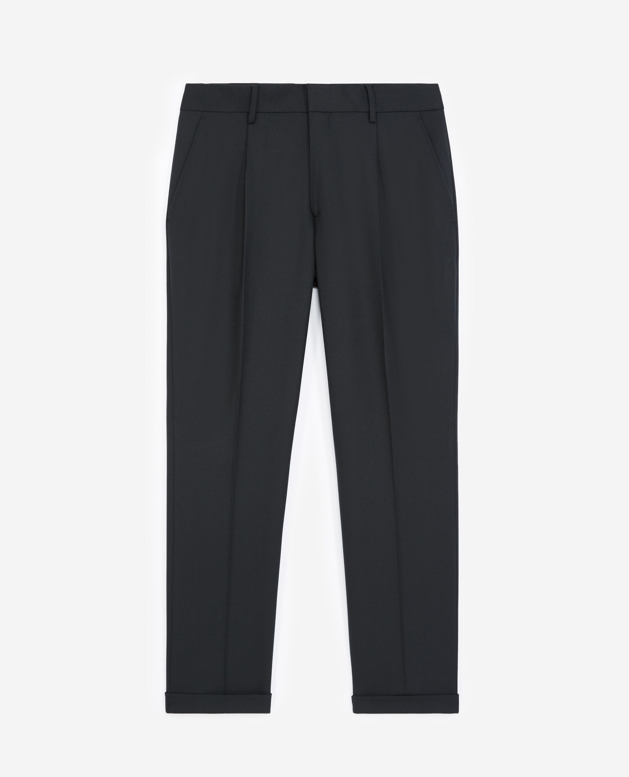 Pantalon laine noir, BLACK, hi-res image number null