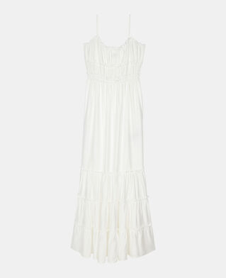 The Kooples WOMEN WHITE long white dress with bows