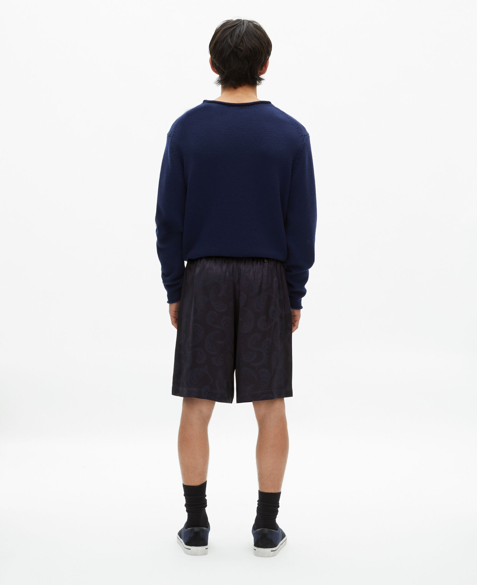 The Kooples MEN NAVY navy jacquard shorts